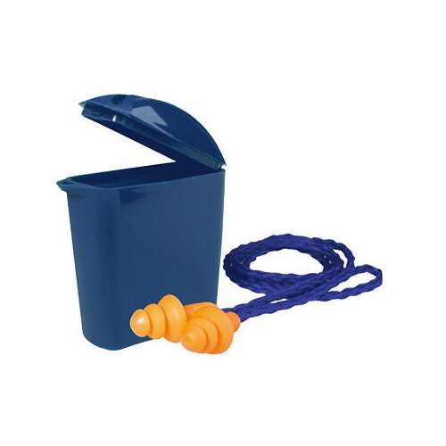 3M 1271 többször használatos füldugó zsinórral és tokkal, narancssárga