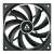 Ventilator de carcasă PC Arctic F12 negru, 120 mm, vedere frontală