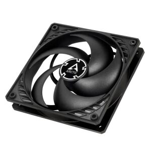 Arctic P12 Black 120mm PC Case Fan, 3/4 view - ARCTIC PC Fan