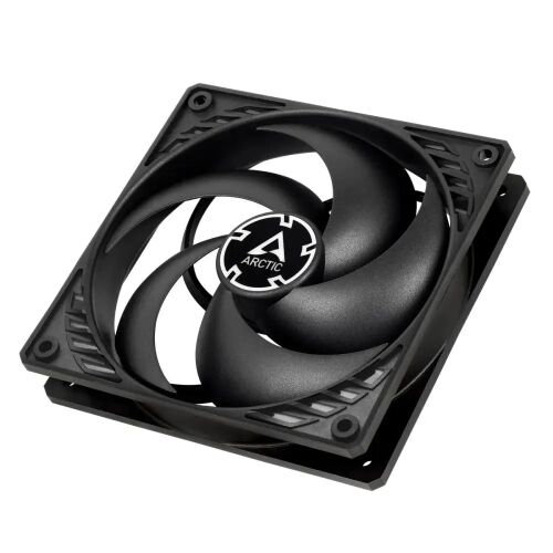 Arctic P12 Black 120mm PC Case Fan, 3/4 view