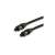 Equip Toslink optical SPDIF cable black 1.8m, angled view of the cable
