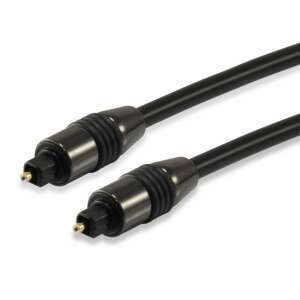 Equip Toslink optikai SPDIF kábel fekete 1.8m, a kábel ferde nézete - Equip