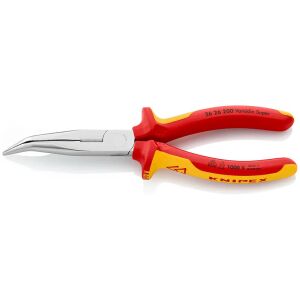 Schrägansicht der KNIPEX 26 26 200 VDE Gebogenen Spitzzange - Zangen