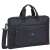 RivaCase Regent 8059 17.3 inch laptop bag, black, side view with shoulder strap