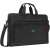 RivaCase Regent 8059 17.3 inch laptop bag, black, side view with shoulder strap