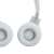JBL LIVE 460NC white wireless noise cancelling headphones, earcup detail