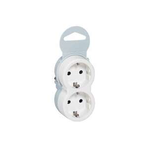 Legrand dvojité uzemnená zásuvka s detskou ochranou, biela - Výstavba&Renovácia