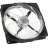 Noiseblocker NB-eLoop X B12-P ARGB PWM 12cm PC ventilátor, átlátszó penge, fekete keret