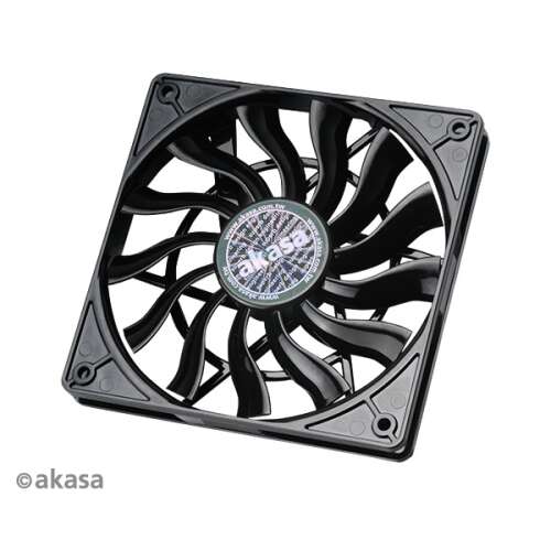 Akasa Slimline PWM 12cm PC fan, black, 120mm