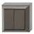 GAO Business Line brown double light switch, IP20, indoor