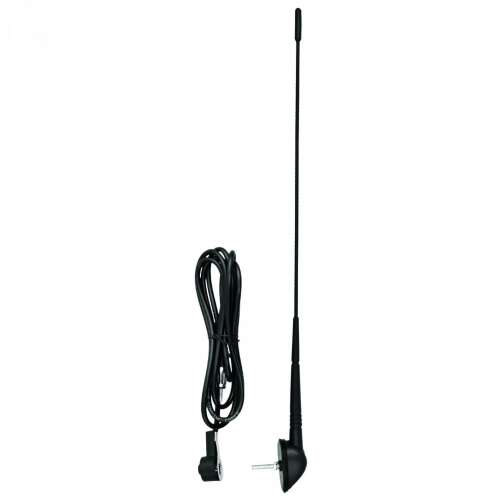 SAL Car Antenna 44cm, Tiltable, Black, 2m Cable, Din Connector