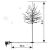 LED Cherry Tree Decoration dimensions: 2m height, 10m cable length