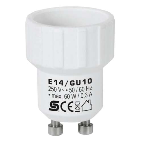 HOME Adaptor convertor priză E14/GU10