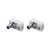 Coax connector, F-type, female, 90 degree, white, 2 pack