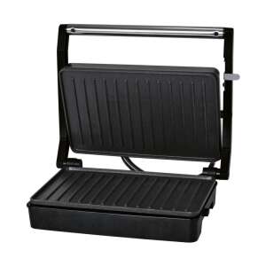 Mini contact grill, 800-1000 W, black, open, non-stick, grill plates - Tabletop Grill