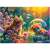 Castorland Magical Morning 100 piece jigsaw puzzle, featuring two cats in a field of flowers with butterflies and bubbles