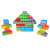 Marionex Junior színes építőkockák ház és tornyok, kreatív építőjáték gyerekeknek