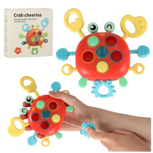 Jucărie senzorială pentru copii cu pensete crab