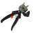 Professional grafting tool with 3 interchangeable blades, black and orange