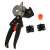 Professional grafting tool with 3 interchangeable blades, black and orange, with additional parts