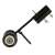 Weed remover with wheels, two blades, and adjustable handle
