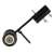 Weed remover with wheels, two blades, and adjustable handle