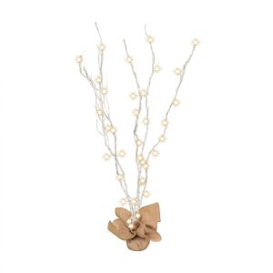 Világító Ág - Fehér - 120 cm - 40 LED fehér háttérrel - Home