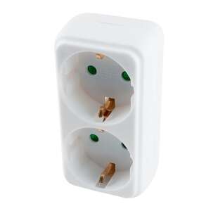 HOME Földelt 2-Es Elosztó, Fehér