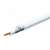 USE Koax Kábel, 75 Ohm, Trishield, 100 M, white coaxial cable