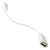 White USB OTG cable, microUSB to USB adapter