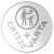Varta CR1220 3V Lithium Coin Cell Battery top view