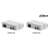 Dahua LR1002-1ET and LR1002-1EC Ethernet over Coax (EOC) converters, white, front view