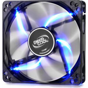 DeepCool Cooler 12cm - WIND BLADE 120 (26,6dB; max. 91,15 m3/h; 3pin csatlakozó; ház hűtésre, kék LED)