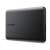 Toshiba Canvio Basics 1TB hard disk extern, negru, vedere laterală