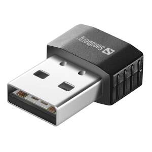 Sandberg Micro WiFi USB Dongle, black, 650 Mbps, 2.4GHz/5GHz, USB adapter - Sandberg Network Adapter