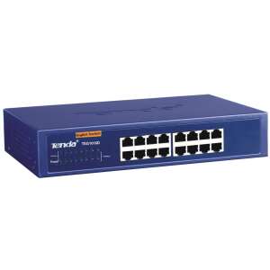 Przełącznik Tenda TEG1016D Gigabit Ethernet 16-portowy, niebieski - Tenda Przełącznik