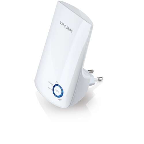 Extensor de rază Wi-Fi TP-Link TL-WA854RE 300Mbps, alb, vedere înclinată