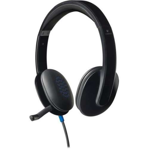 Logitech Headphones - H540 Headset (kabelgebunden, USB, Mikrofon, Lautstärkeregler, Schwarz)