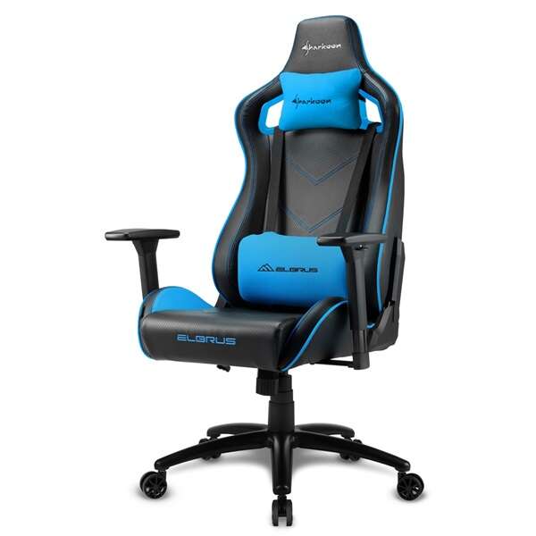 Sharkoon gamer szék - elbrus 2 black/blue (állítható magasság; ál...