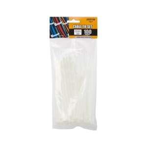 100 pack of Handy Tools white cable ties, 150mm x 3.6mm - Electrical Installation