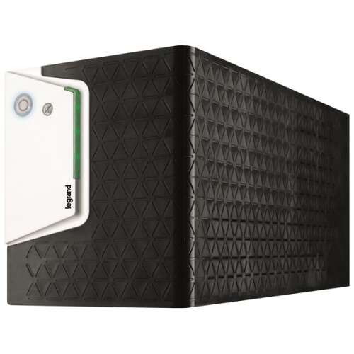 Legrand 600VA UPS so vstupom C14 a výstupom C13, Schuko, USB-B komunikačný port