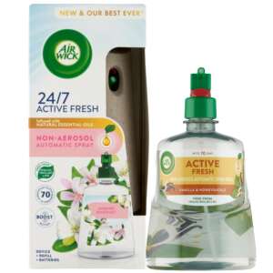 Air Wick 24/7 Active Fresh automatischer Lufterfrischer Starter-Set mit Jasmin Bouquet Nachfüllpackung, nicht-aerosol, bis zu 70 Tage - Lufterfrischer