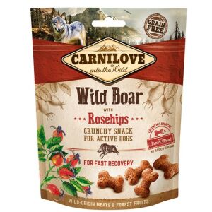 Carnilove Wildschwein & Hagebutten Knusprige Hundesnacks für aktive Hunde, 200g - Viehzucht