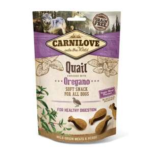 Carnilove Prepeliță cu oregano Gustare moale pentru câini, Fără cereale, Carne și ierburi de origine sălbatică, 200g - Momeală pentru recompensarea câinilor