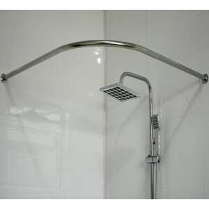 Bara perdea dus, doua laturi, 90 x 90cm, fixare cu suruburi 64754322 - Accesorii baie