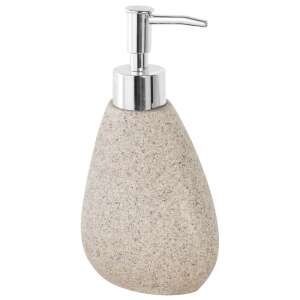 Feridras Stone soap dispenser, beige, stone look, poly-resin - Soap Dispenser