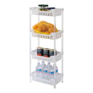 Feridras, 4-shelf multi-functional stand, 31.2x19x82.5 cm, white 64754602 - Bathroom Furniture