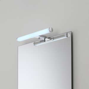 Feridras hengeres LED lámpa tükörhöz, 30cm, modern design, IP44 védelmi osztály, ezüst szín - Lamp & Lighting