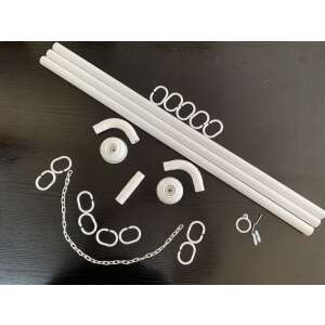 Bara perdea dus, metalica, 2 sau 3 laturi, 90x90cm sau 90x180cm, fixare cu holtzsuruburi 64754796 - Accesorii baie