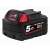 Bateria Milwaukee M18 REDLITHIUM-ION 5,0 Ah, widok z góry